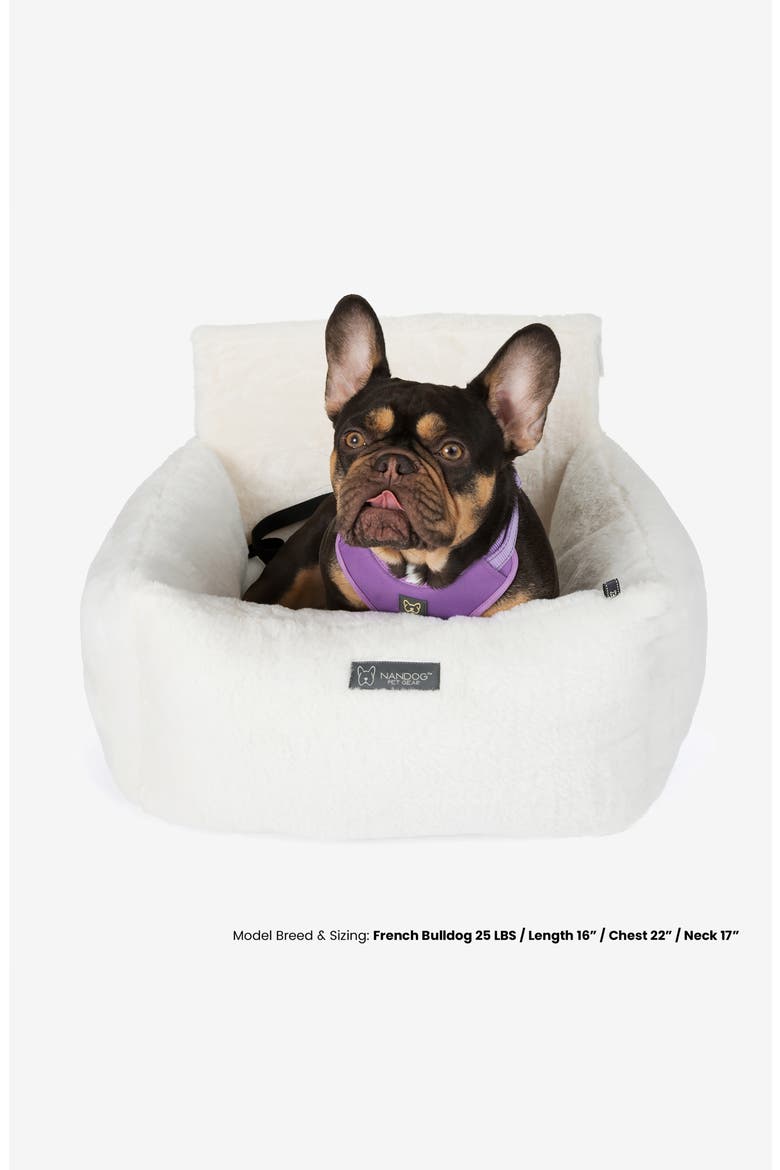 Cloud Dog  Car Seat, Alternate, color, Pearl White