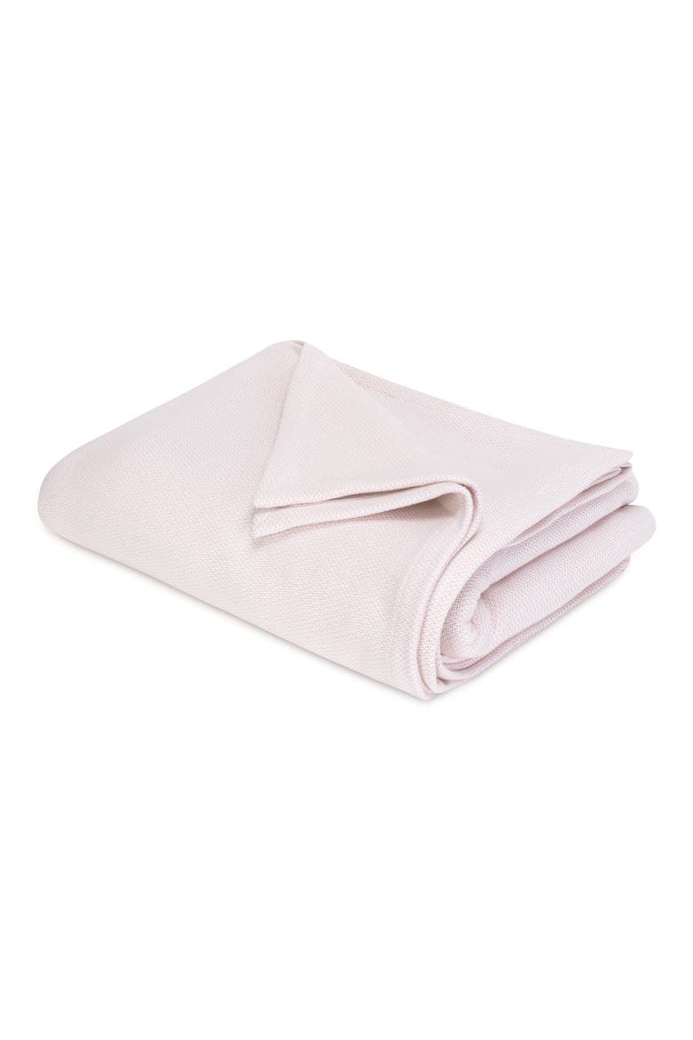 Costa Mesa Cotton Knit Blanket, Main, color, PINK