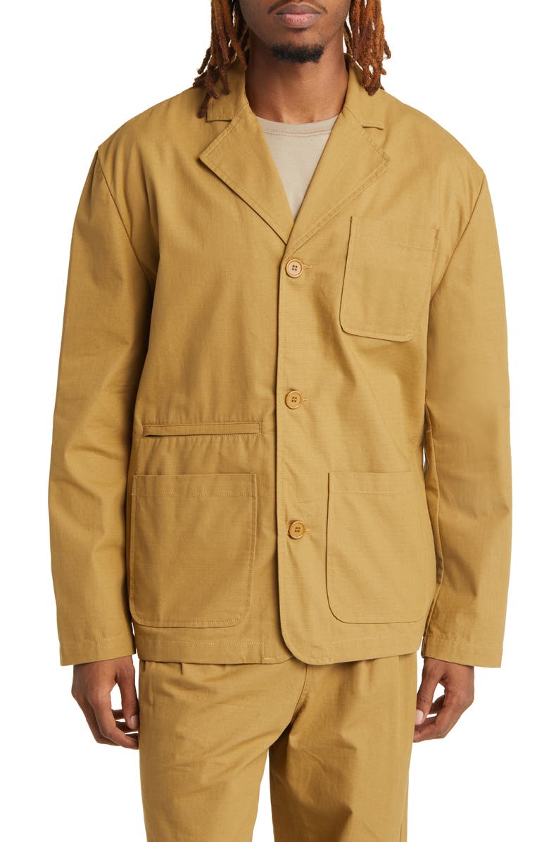 CHECKS Water Repellent Cotton Ripstop Travel Blazer, Alternate, color, 