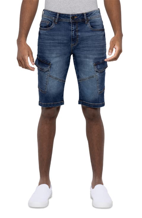 Denim Cargo Shorts