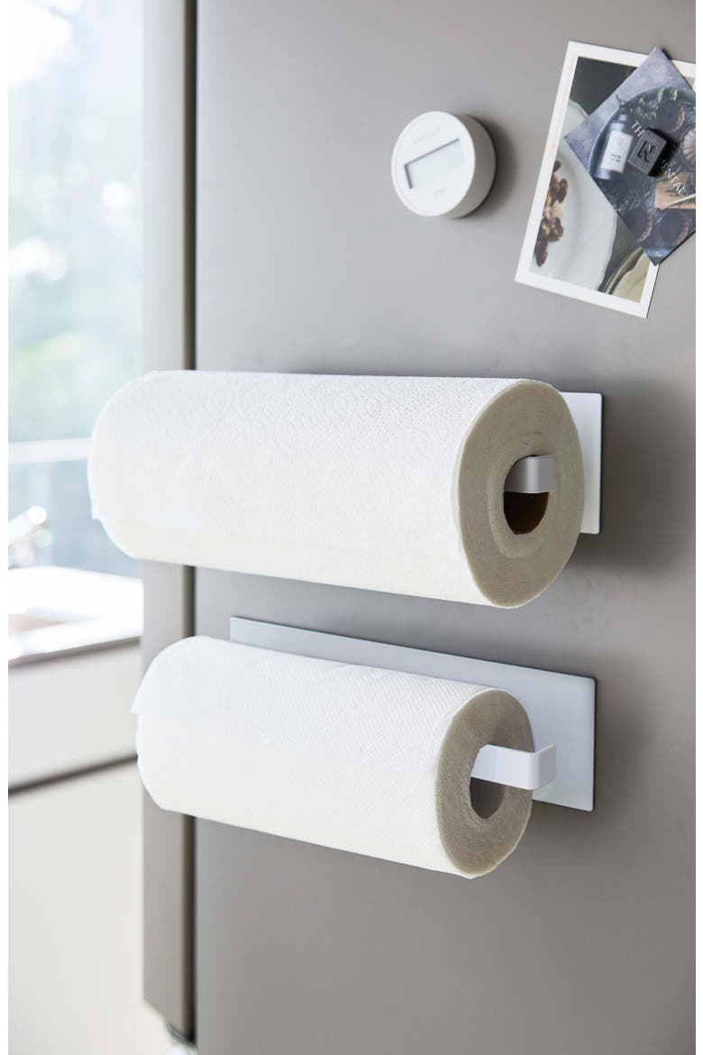 Magnetic Paper Towel Holder, Alternate, color, WHITE