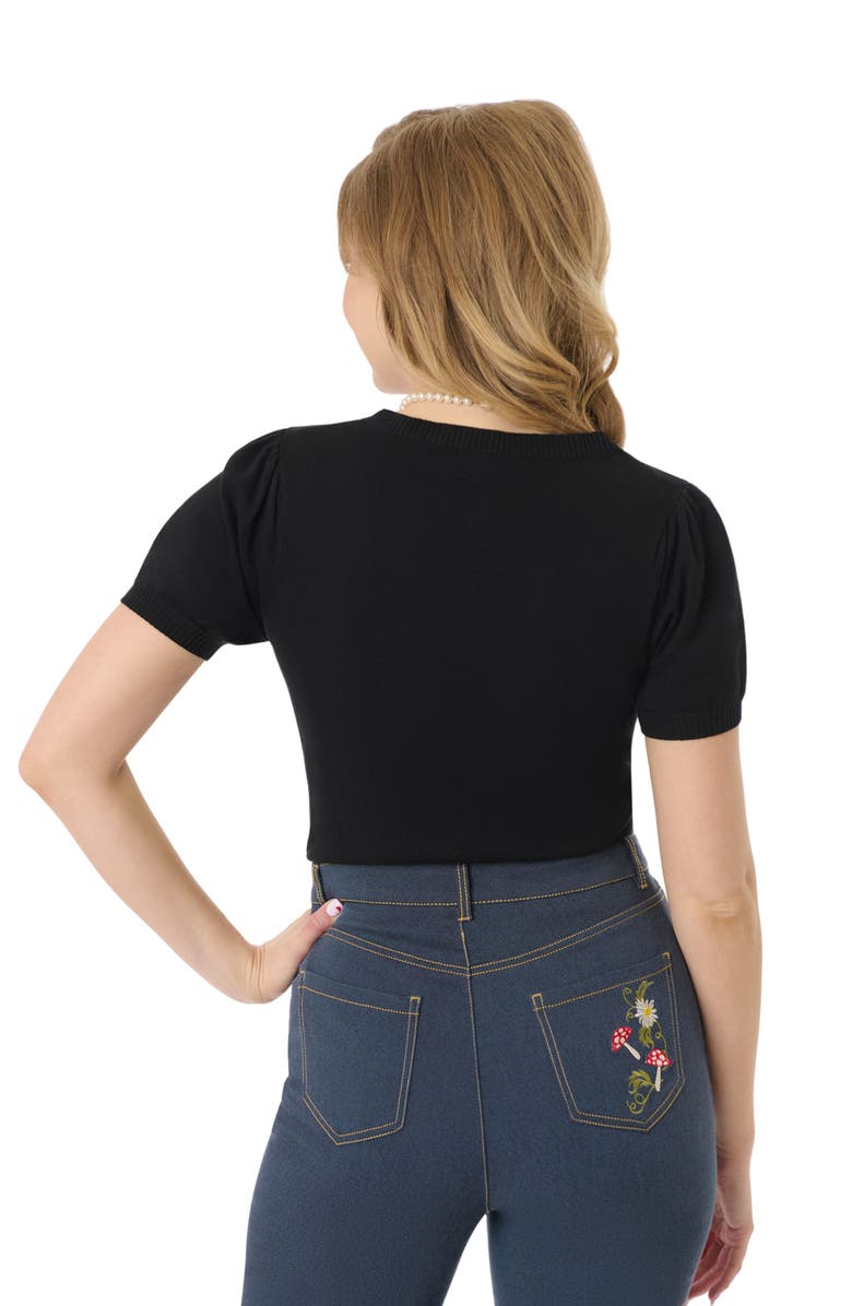 Unique Vintage 1950s Embroidered Cardigan, Alternate, color, 