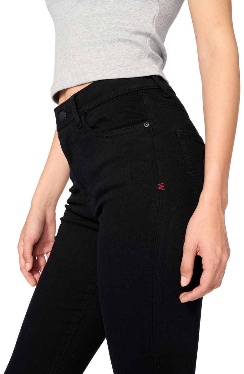 WARP+WEFT MXP High Waist Skinny Jeans, Alternate, color, Raven