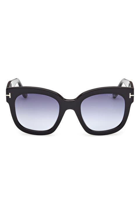 Beatrix 52mm Gradient Geometric Sunglasses