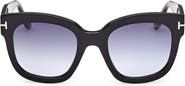 TOM FORD Beatrix 52mm Gradient Geometric Sunglasses