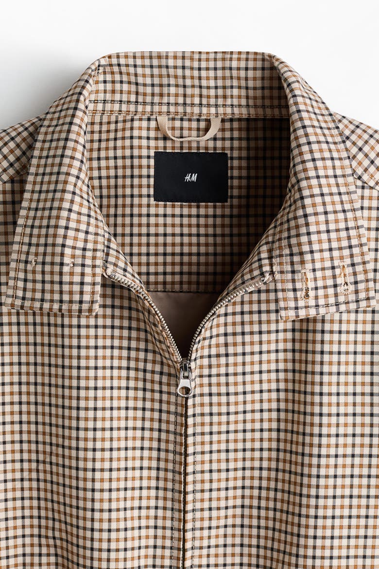 Twill Jacket, Alternate, color, Beige/checked