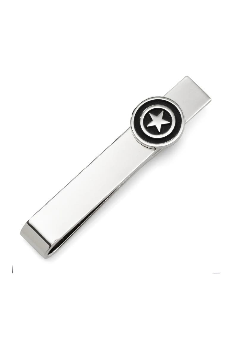 Captain America Shield Tie Bar & Tie Set, Alternate, color, MULTI