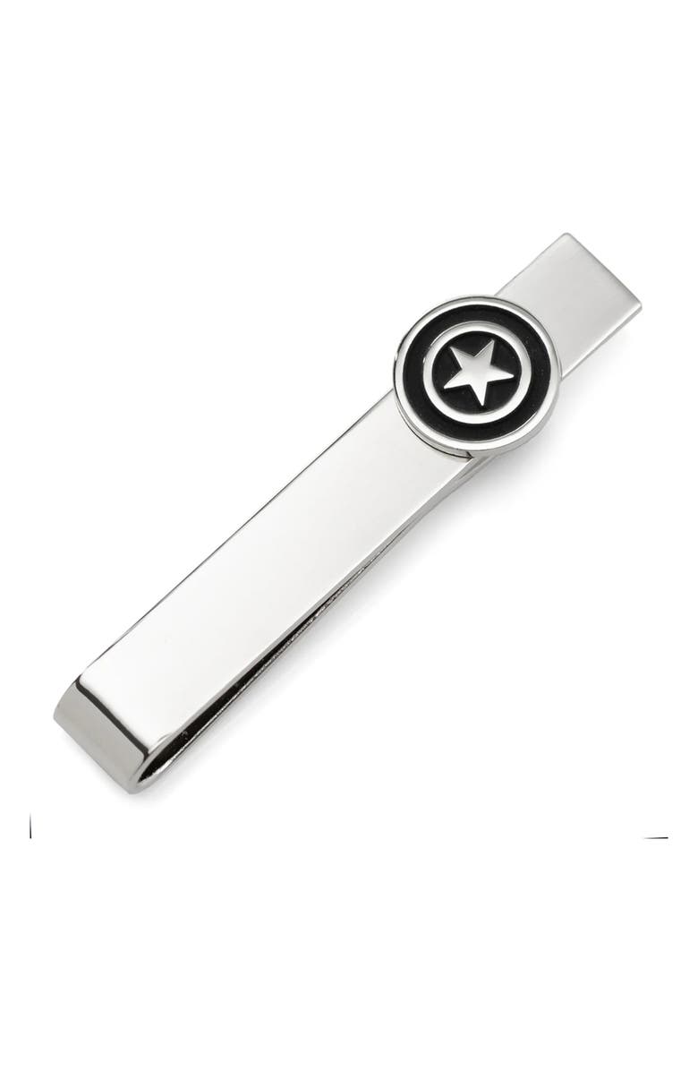Cufflinks, Inc. Captain America Shield Tie Bar & Tie Set, Alternate, color, Multi