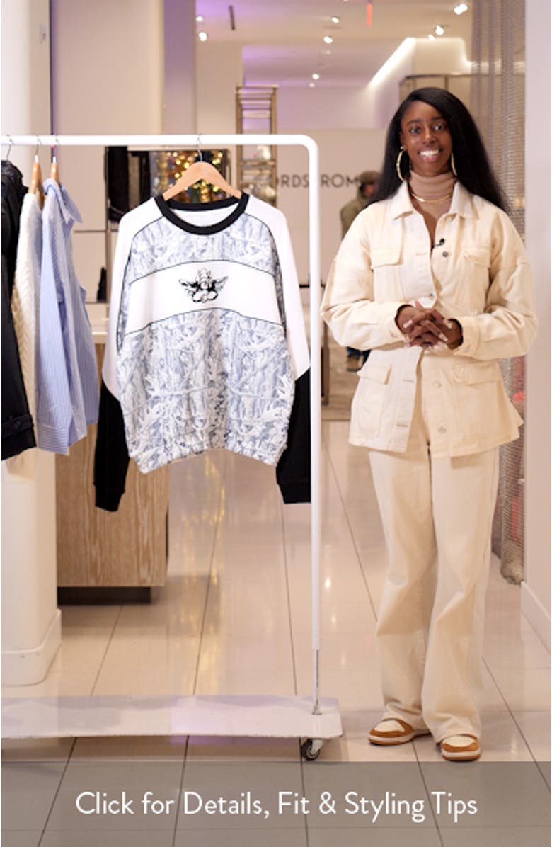 Snowed In Camo Thermal Sweatshirt, sales video thumbnail