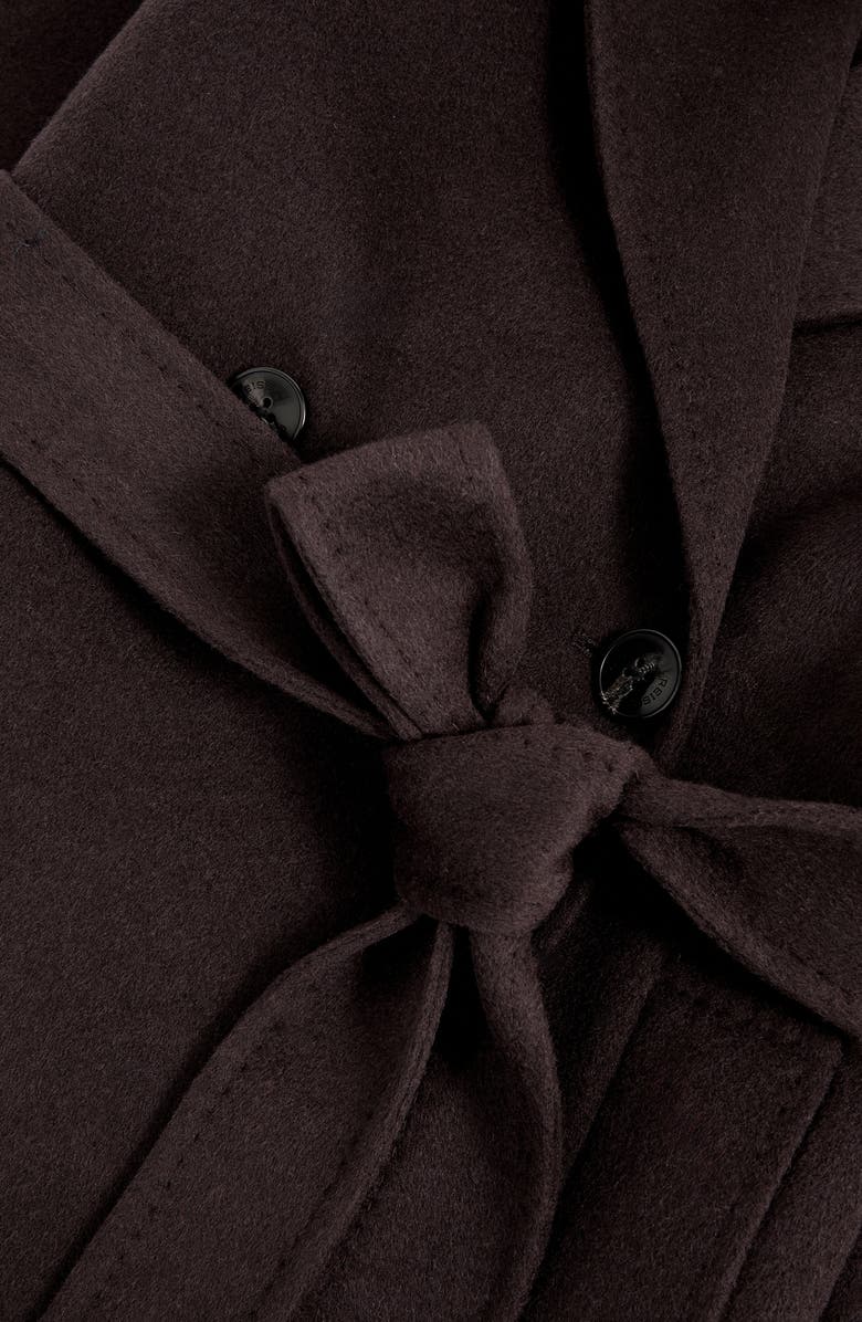 Reiss Rene Wool Blend Coat, Alternate, color, Aubergine