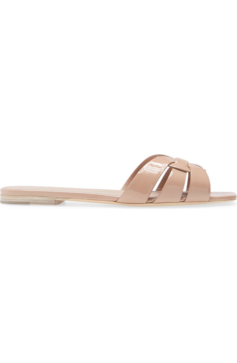 Saint Laurent Tribute Slide Sandal, Alternate, color,
