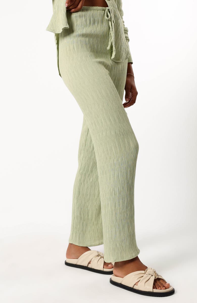 Petal & Pup Allyse Crinkled Pants, Alternate, color, Sage