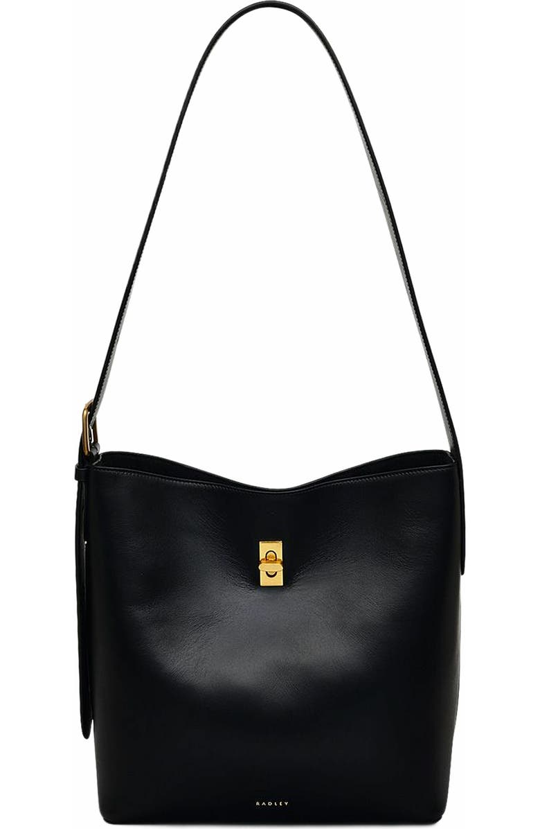 Radley Threadneedle Street Large Open Top Shoulder Bag, Main, color, Black