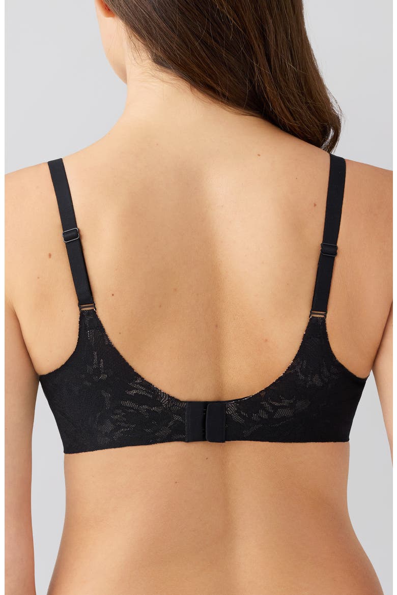 Taking Sides Smoothing Underwire Bra, Alternate, color, BLACK