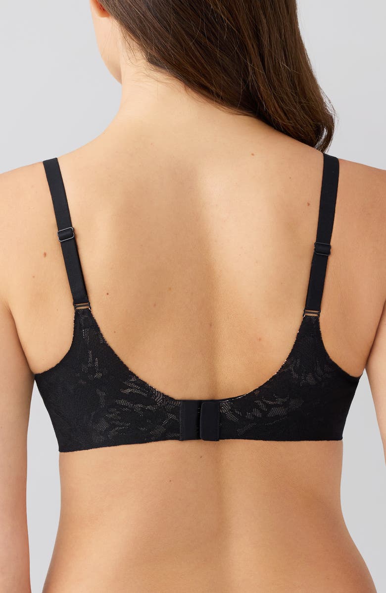 Wacoal Taking Sides Underwire Bra, Alternate, color, Black