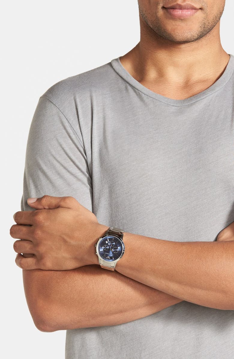 Emporio Armani Stainless Steel Bracelet Watch, 43mm, Alternate, color, 