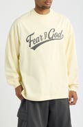 Fear of God Essentials Merch Oversize Long Sleeve Cotton Graphic T-Shirt