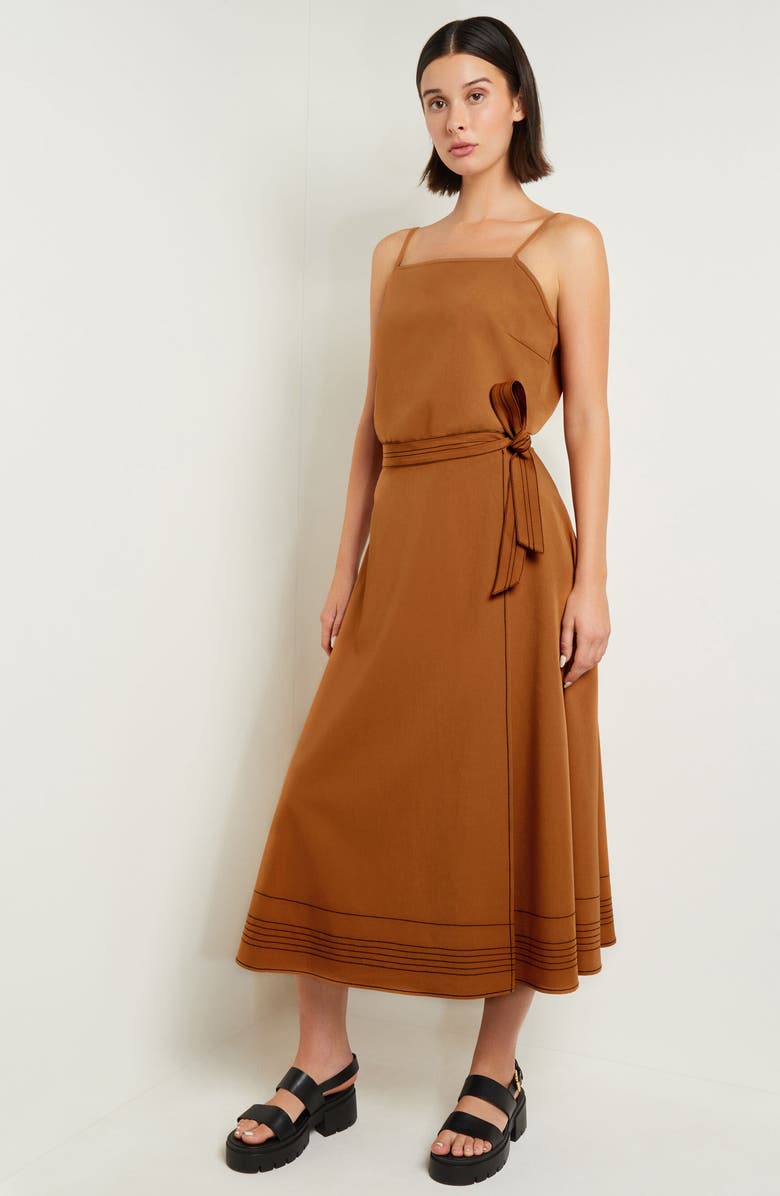 Misook Square Neck Camisole, Alternate, color, Copper