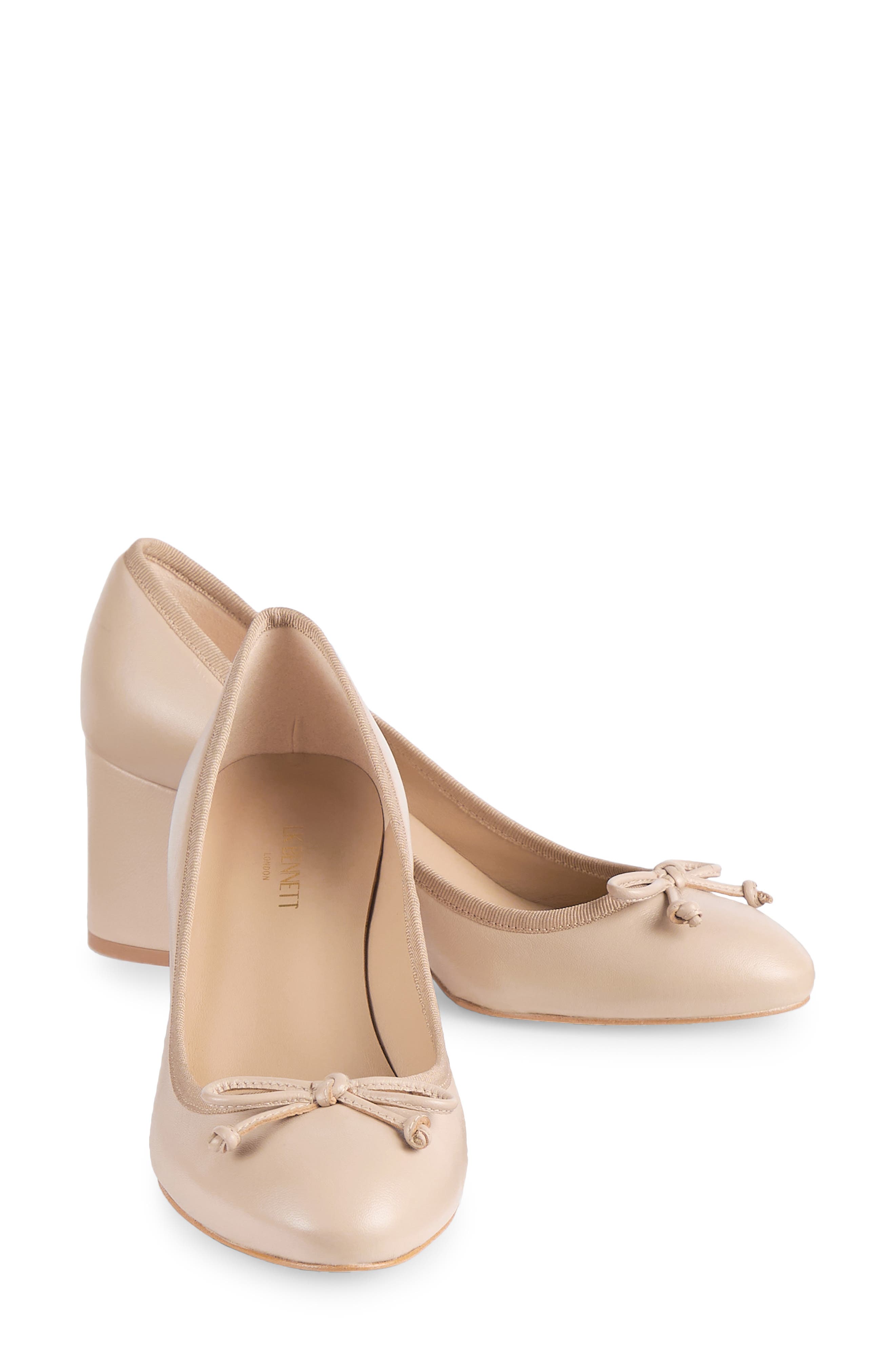LK Bennett Juliette Block Heel Pump, Alternate, color, Fawn