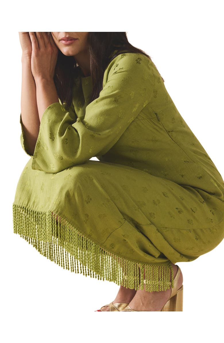 Eddy Ariana Dress, Alternate, color, Olive Chartreuse