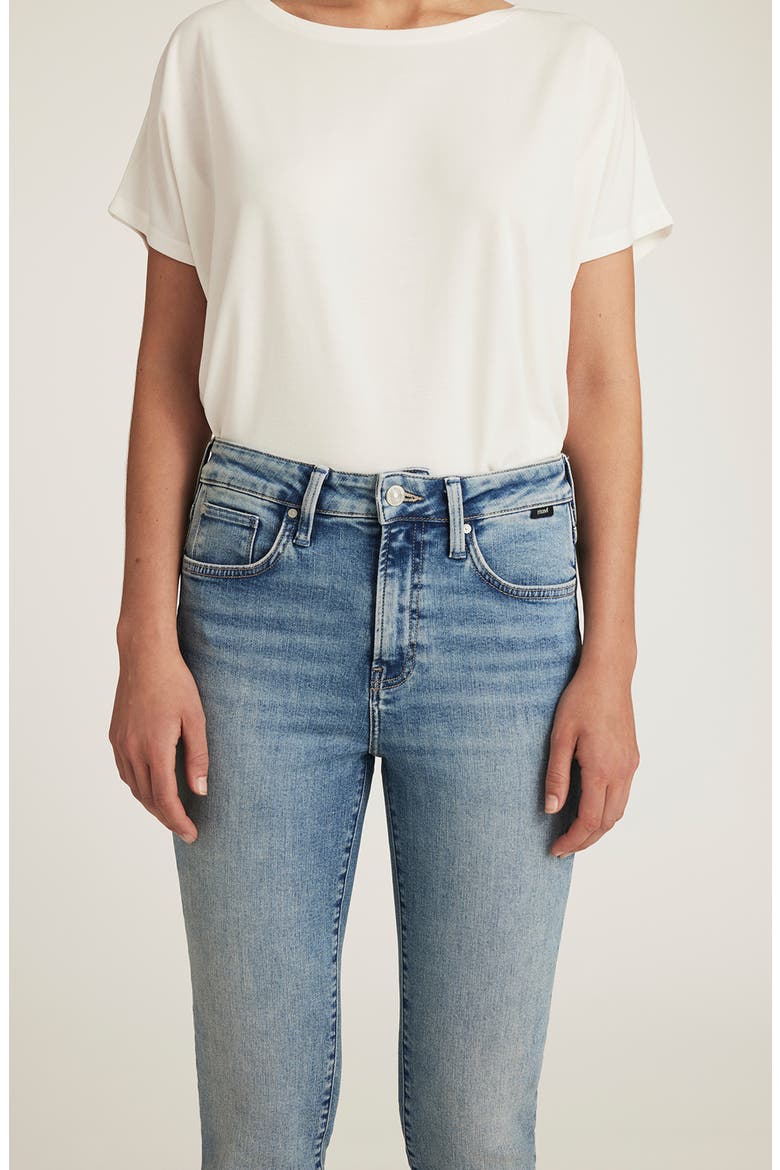Kathleen Brushed Flex Slim Fit Jeans, Alternate, color, LIGHT BRUSHED FLEX BLUE