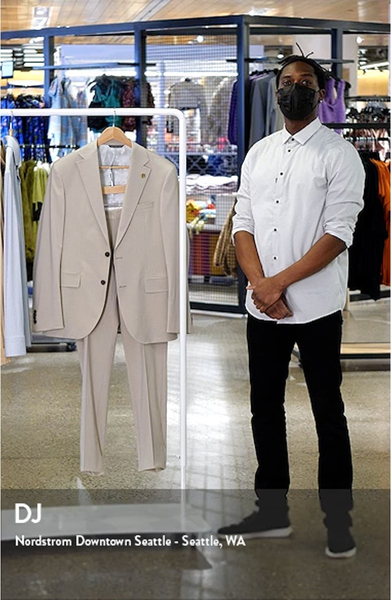 Roger Slim Fit Stretch Wool Suit, sales video thumbnail