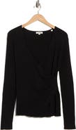 MAX STUDIO Faux Wrap Knit Sweater