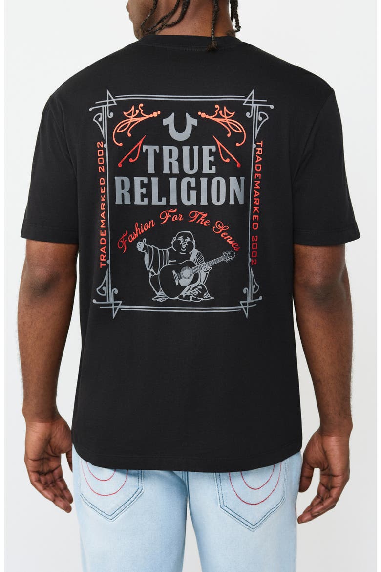 Logo Cotton T-Shirt, Alternate, color, JET BLACK