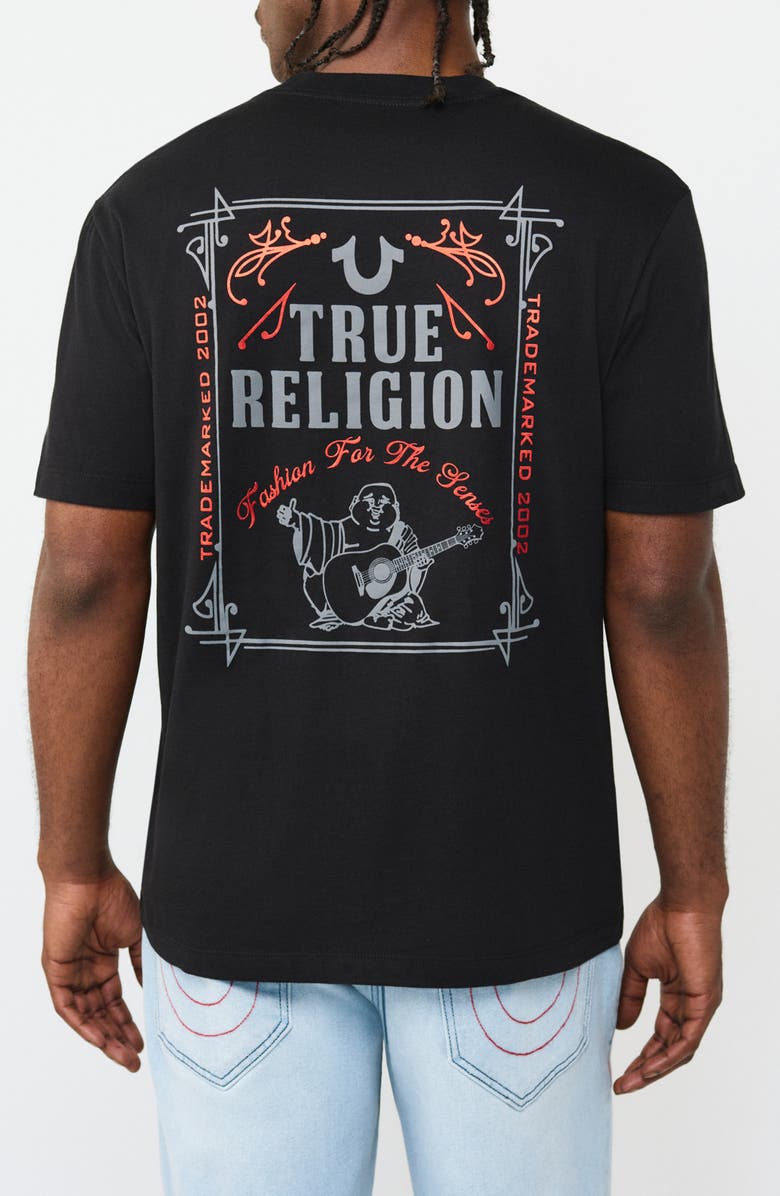 True Religion Logo Cotton T-Shirt, Alternate, color, 