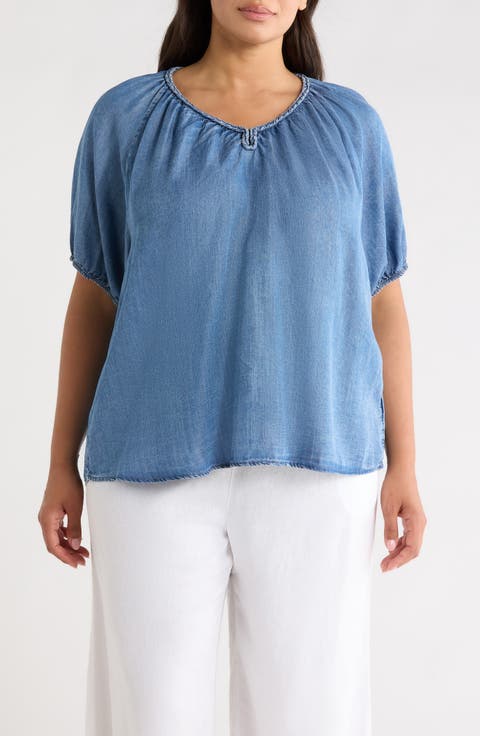 Xyla Denim Top (Plus)