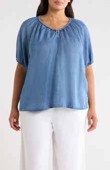 beachlunchlounge Xyla Denim Top