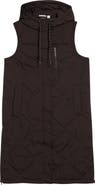 Zella Long Hooded Puffer Vest