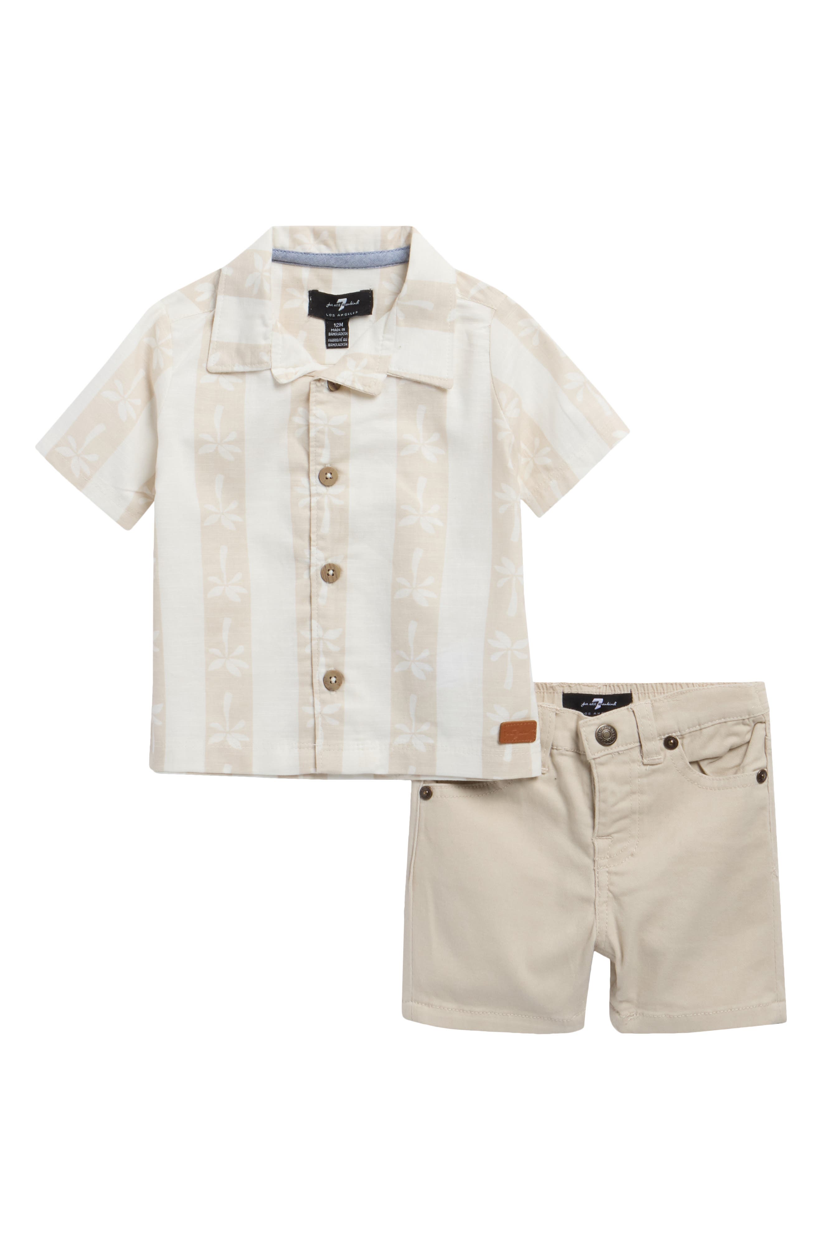 7 For All Mankind Cabana Shirt & Shorts Set