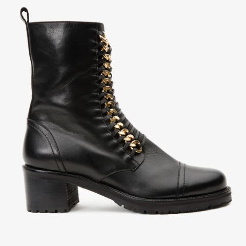 The Tuna Leather Mid Calf Boot