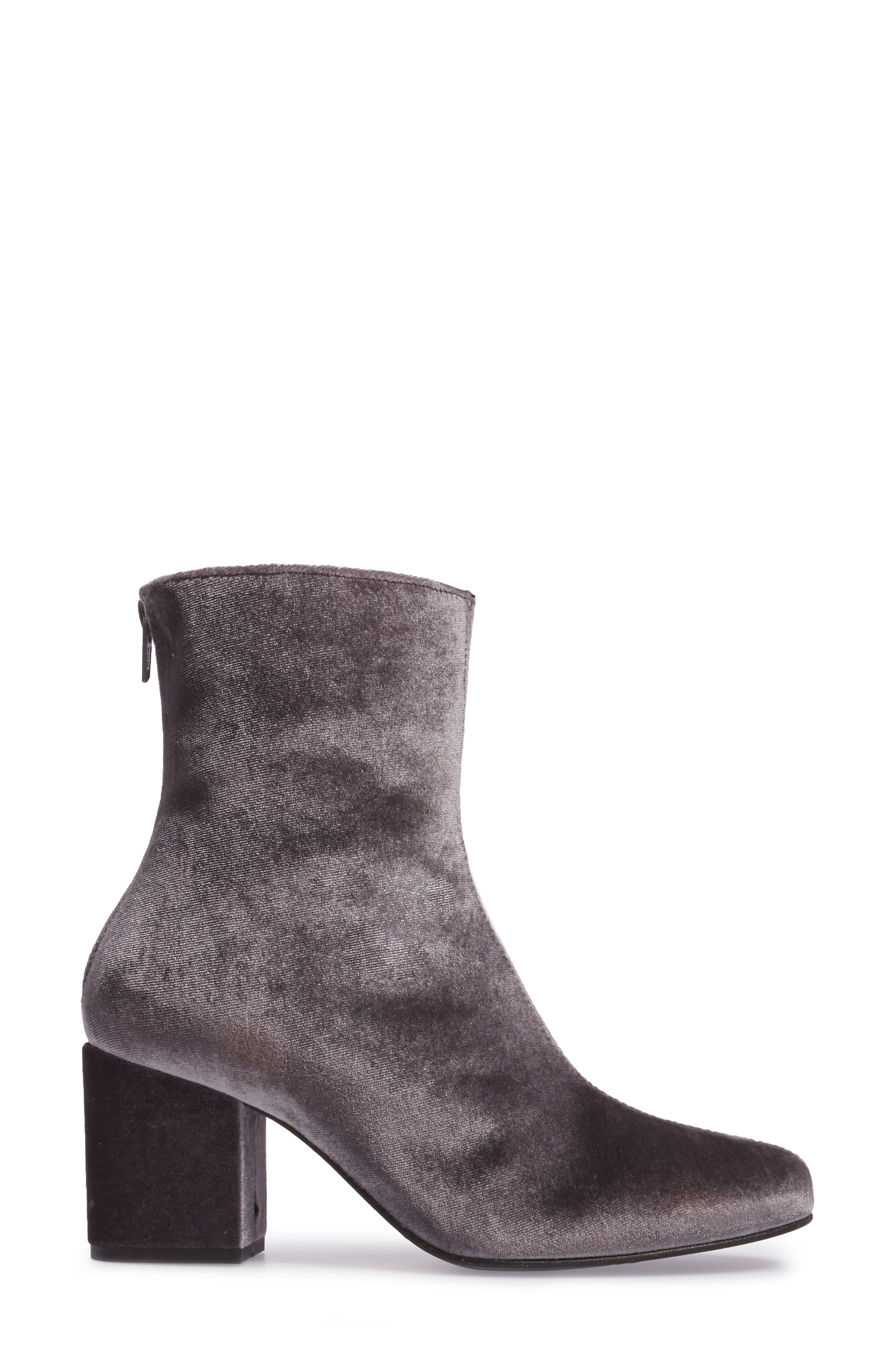 Cecile Block Heel Bootie, Alternate, color, GREY