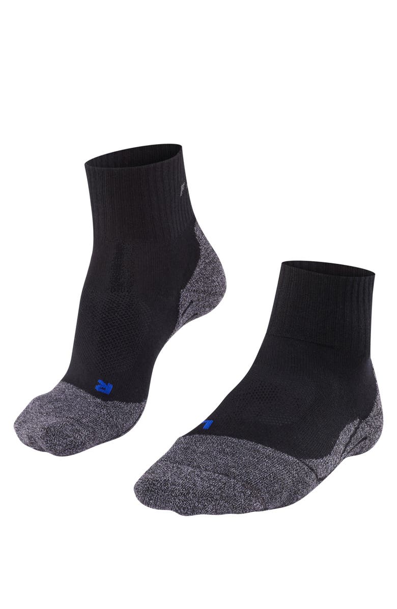 Falke TK2 Explore Cool Short Hiking Socks, Main, color, Black-Mix