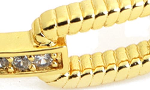 Panacea Crystal Link Cuff Bracelet In Gold