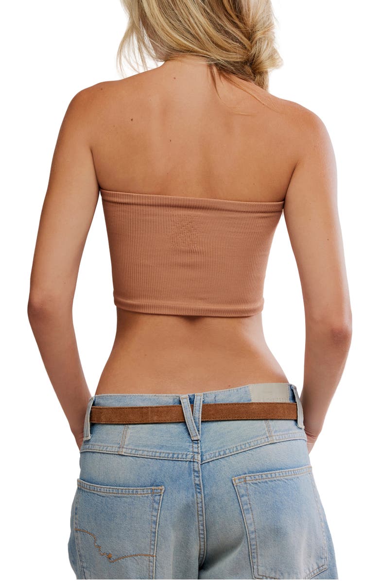 Free People Amelia Bandeau Bra, Alternate, color, Tawny Birch