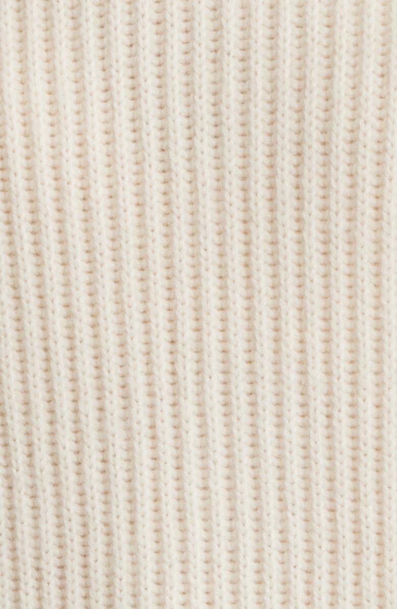 BOSS Foclore Long Sleeve Virgin Wool & Cashmere Turtleneck Sweater Dress, Alternate, color, Soft Cream