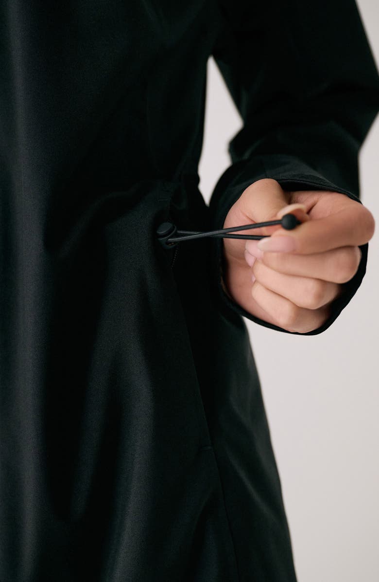 Lole Element Long Windproof Rain Jacket, Alternate, color, Black Beauty