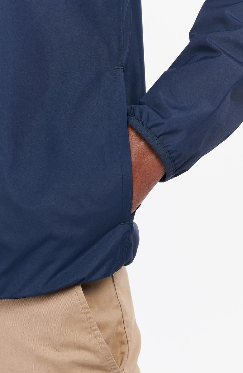 Barbour Korbel Zip-Up Rain Jacket, Alternate, color, Navy