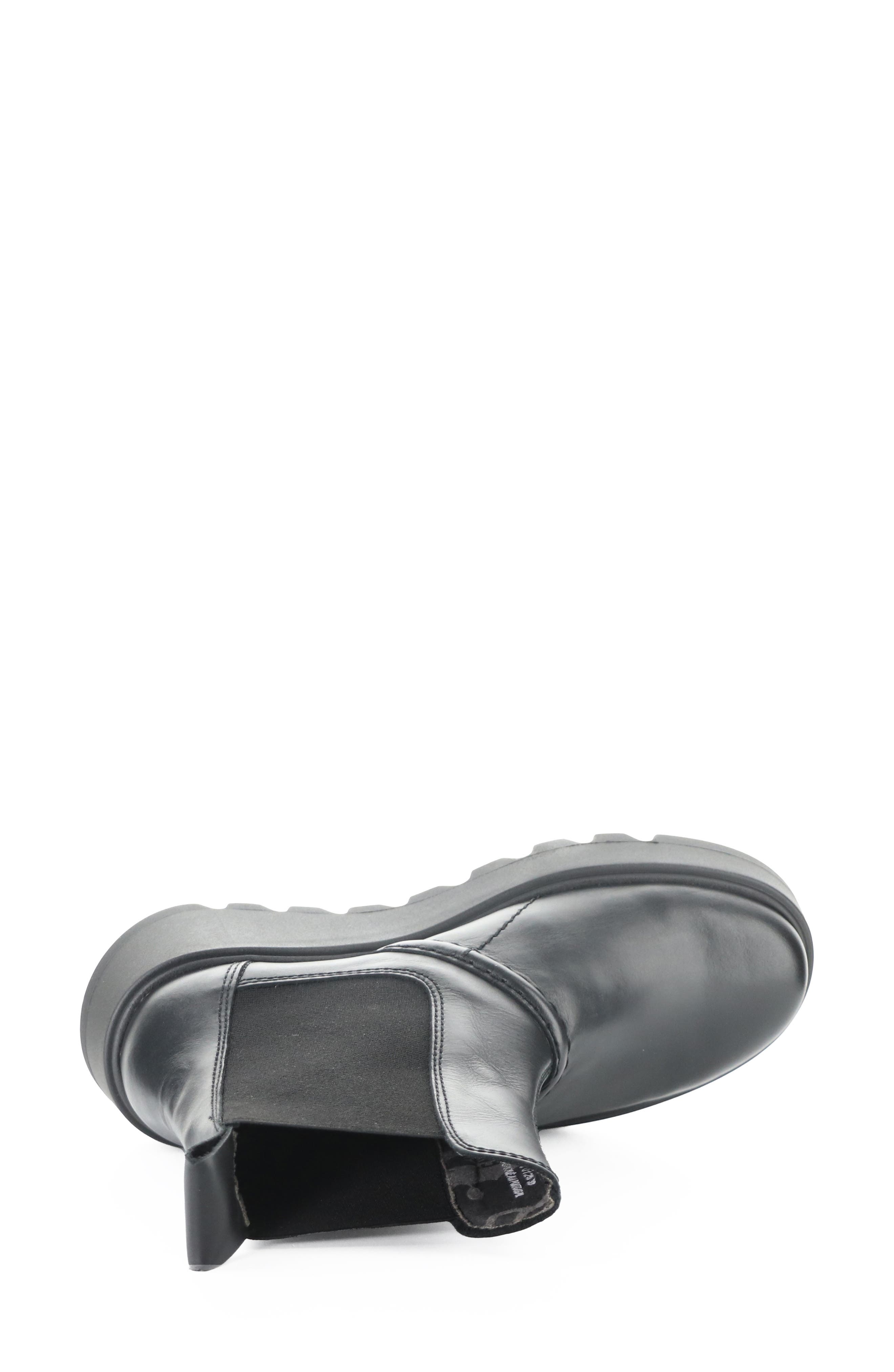 Tolk Platform Wedge Chelsea Boot, Alternate, color, BLACK