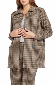 Lysse Nomad Houdstooth Plaid Overshirt