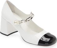 Miu Miu Chain Strap Mary Jane Pump