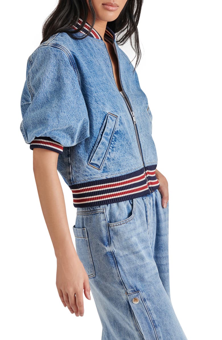 Steve Madden Zamora Denim Jacket, Alternate, color, 