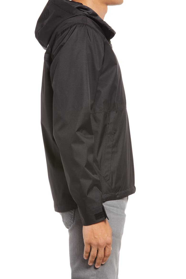 Millerton Waterproof Hooded Jacket, Alternate, color, TNF BLACK