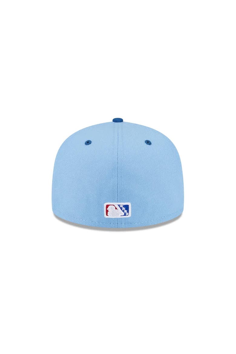 Men's New Era  Blue Eugene Emeralds Theme Nights 59FIFTY Fitted Hat, Alternate, color, Blue