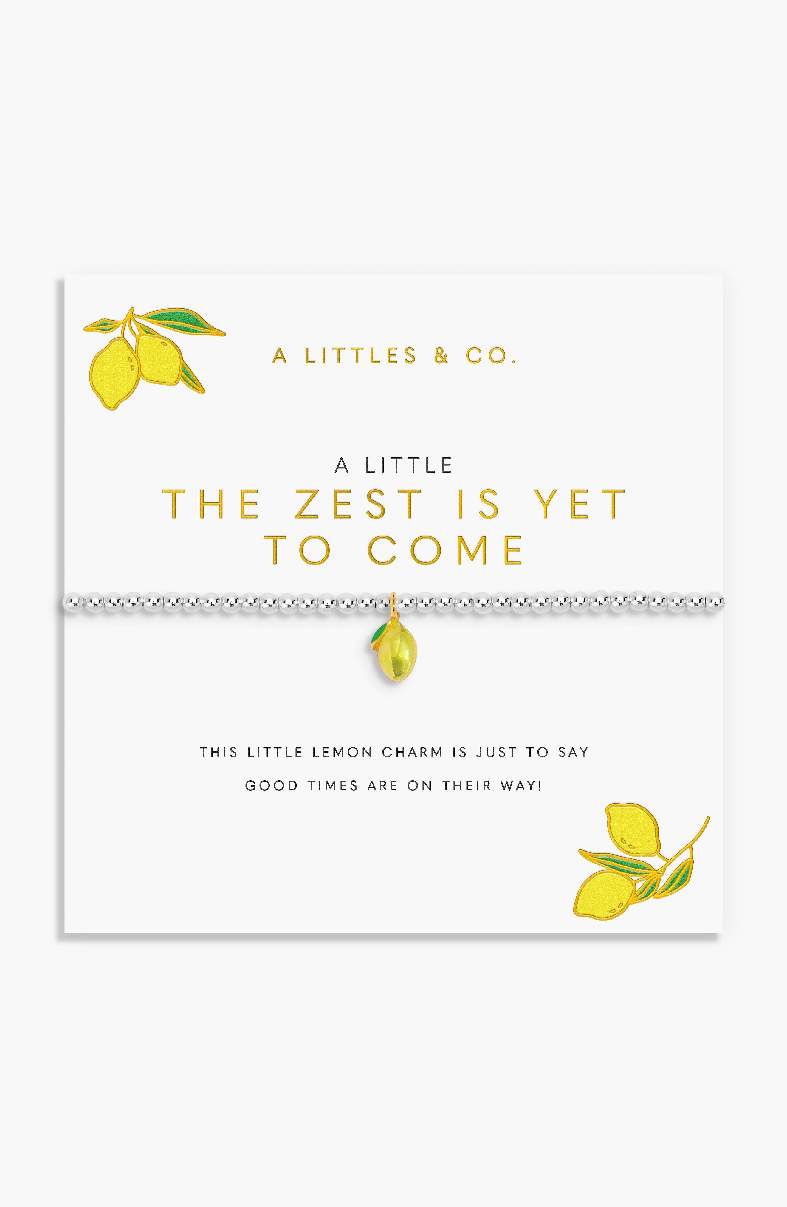 The Zest Is Yet To Come