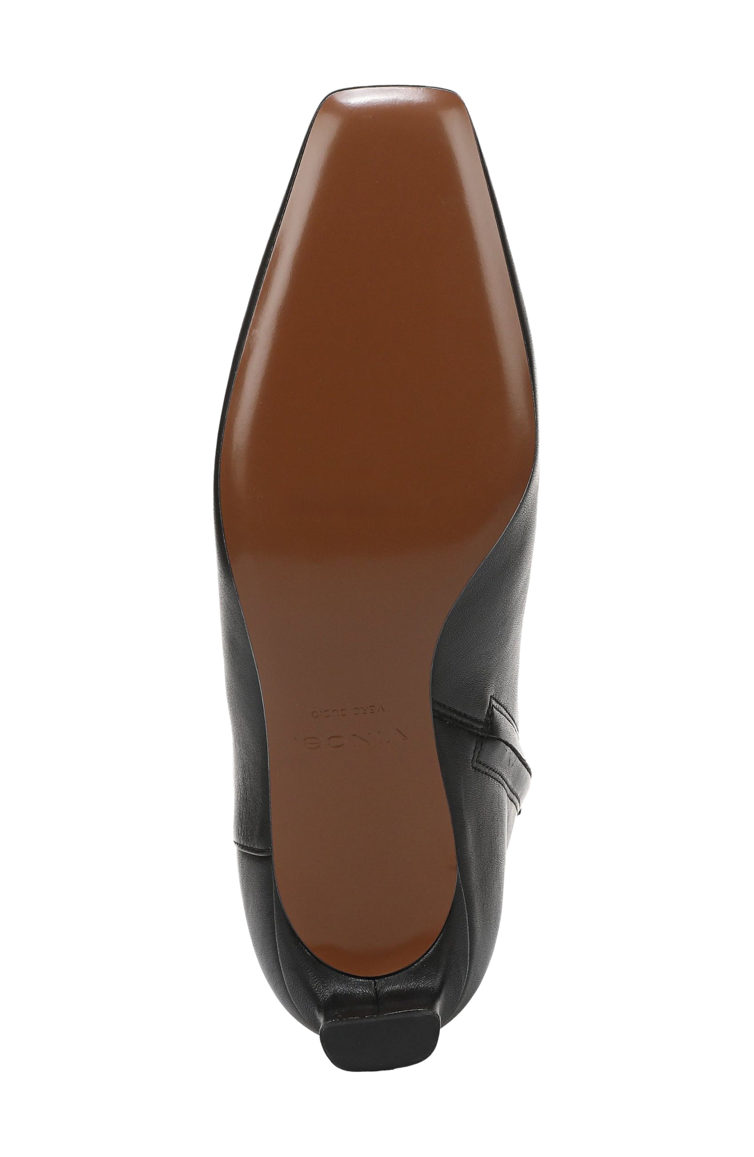 Lilith Leather Bootie, Alternate, color, BLACK