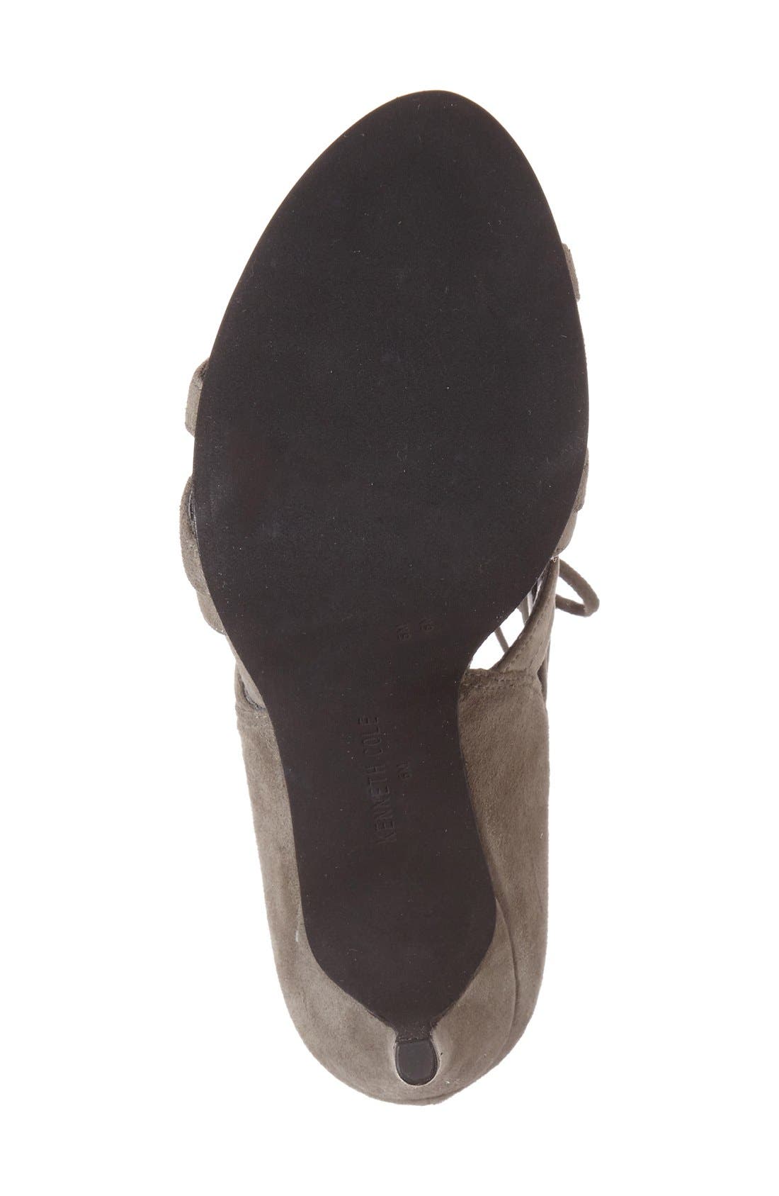 'Brielle' Strappy Sandal, Alternate, color, ELEPHANT SUEDE